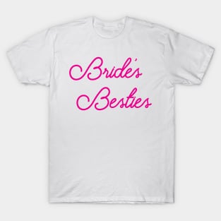 Bride's Besties - Wedding Bridesmaid Bachelorette Party Design T-Shirt